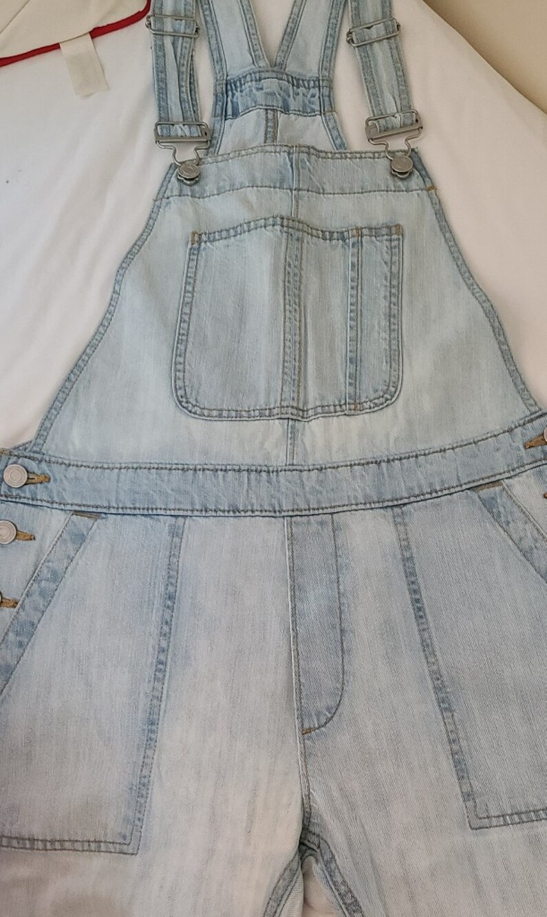 GapLight Wash Denim Overalls